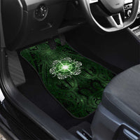 New Zealand Matariki Tupuarangi Car Mats Maori Moko Green Galaxy
