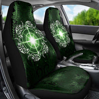 New Zealand Matariki Tupuarangi Car Seat Cover Maori Moko Green Galaxy