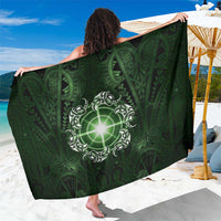 New Zealand Matariki Tupuarangi Sarong Maori Moko Green Galaxy