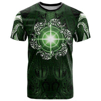 New Zealand Matariki Tupuarangi T Shirt Maori Moko Green Galaxy