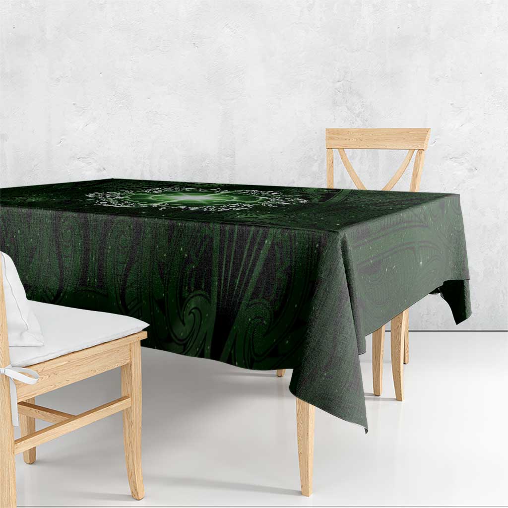 New Zealand Matariki Tupuarangi Tablecloth Maori Moko Green Galaxy LT05 - Polynesian Pride