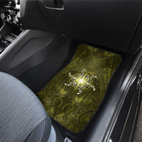 New Zealand Matariki Hiwaiterangi Car Mats Maori Moko Yellow Galaxy