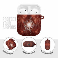 New Zealand Matariki Pohutukawa AirPods Case Maori Moko Red Galaxy LT05 - Polynesian Pride