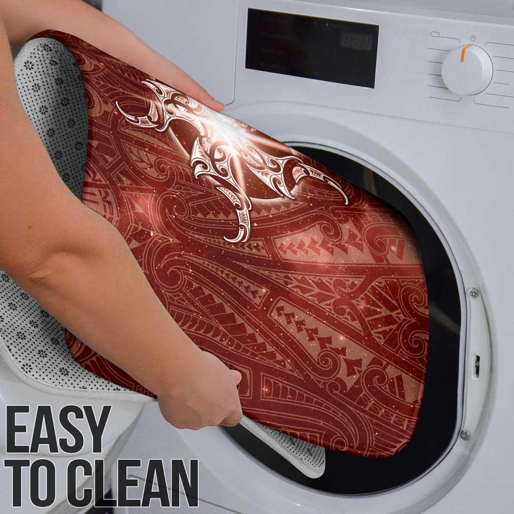 New Zealand Matariki Pohutukawa Bathroom Set Maori Moko Red Galaxy