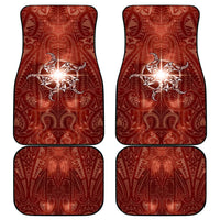 New Zealand Matariki Pohutukawa Car Mats Maori Moko Red Galaxy