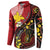 Papua New Guinea And Australia Aboriginal Button Sweatshirt Bird Of Paradise And Kangaroo Together