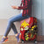 Papua New Guinea And Australia Aboriginal Luggage Cover Bird Of Paradise And Kangaroo Together