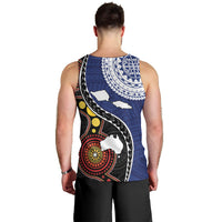 Samoa And Australia Together Men Tank Top Aboriginal Mix Polynesian