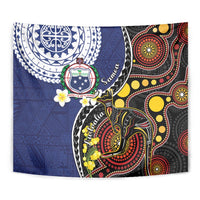 Samoa And Australia Together Tapestry Aboriginal Mix Polynesian