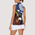 Samoa And Australia Together Women Sleeveless Polo Shirt Aboriginal Mix Polynesian
