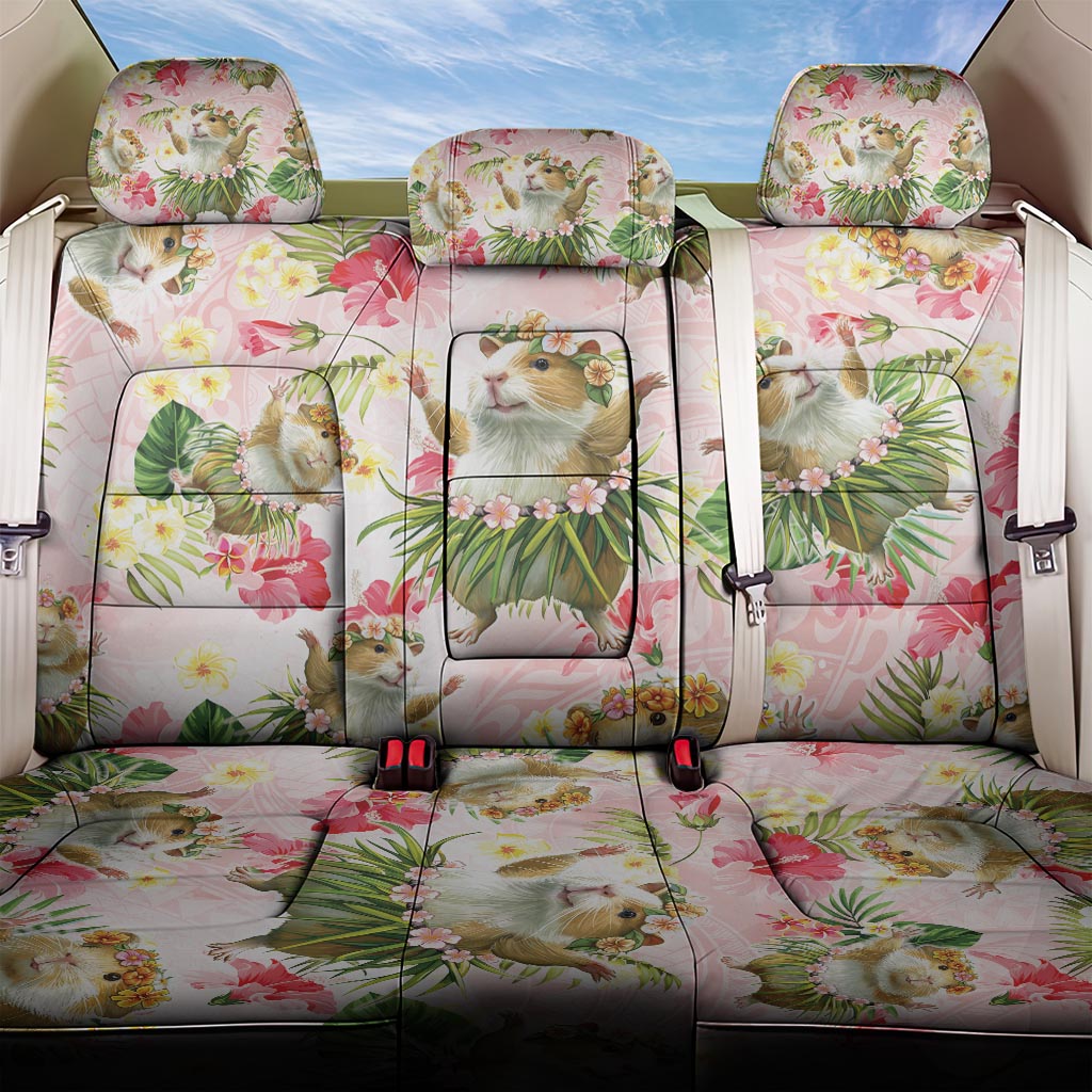 Hawaii Guinea Hula Pig Back Car Seat Cover Funny Tropical Style LT05 One Size Pink - Polynesian Pride