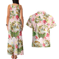 Hawaii Guinea Hula Pig Couples Matching Tank Maxi Dress and Hawaiian Shirt Funny Tropical Style