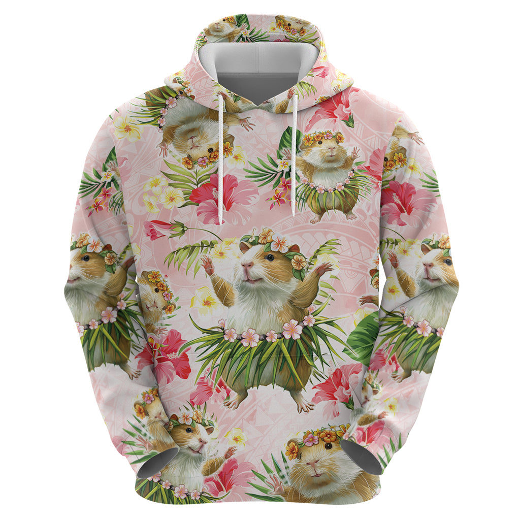 Hawaii Guinea Hula Pig Hoodie Funny Tropical Style