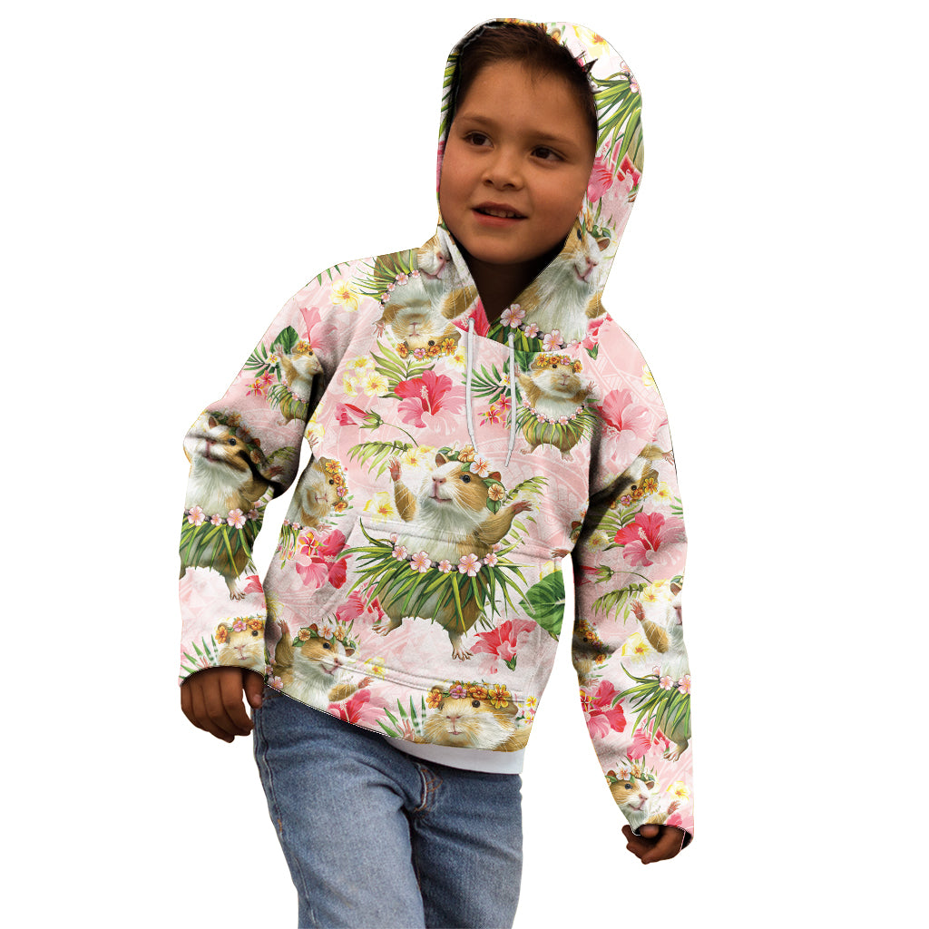 Hawaii Guinea Hula Pig Kid Hoodie Funny Tropical Style