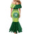Personalised Ballantine Memorial School Family Matching Mermaid Dress and Hawaiian Shirt With Fijian Tapa Pattern