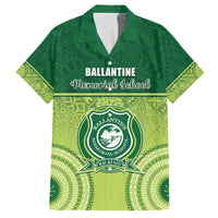 Personalised Ballantine Memorial School Family Matching Puletasi and Hawaiian Shirt With Fijian Tapa Pattern