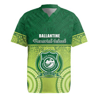 Personalised Ballantine Memorial School Rugby Jersey With Fijian Tapa Pattern