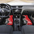 New Zealand Aotearoa Car Mats Kiwi Fern Maori Pattern Red Version
