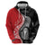 New Zealand Aotearoa Hoodie Kiwi Fern Maori Pattern Red Version