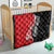 New Zealand Aotearoa Quilt Kiwi Fern Maori Pattern Red Version