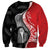 New Zealand Aotearoa Sweatshirt Kiwi Fern Maori Pattern Red Version