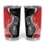 New Zealand Aotearoa Tumbler Cup Kiwi Fern Maori Pattern Red Version