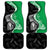 New Zealand Aotearoa Car Mats Kiwi Fern Maori Pattern Green Version