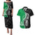 New Zealand Aotearoa Couples Matching Puletasi and Hawaiian Shirt Kiwi Fern Maori Pattern Green Version