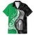 New Zealand Aotearoa Hawaiian Shirt Kiwi Fern Maori Pattern Green Version