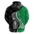 New Zealand Aotearoa Hoodie Kiwi Fern Maori Pattern Green Version