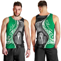 New Zealand Aotearoa Men Tank Top Kiwi Fern Maori Pattern Green Version