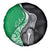 New Zealand Aotearoa Spare Tire Cover Kiwi Fern Maori Pattern Green Version