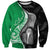 New Zealand Aotearoa Sweatshirt Kiwi Fern Maori Pattern Green Version