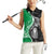 New Zealand Aotearoa Women Sleeveless Polo Shirt Kiwi Fern Maori Pattern Green Version