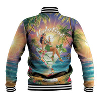 Aloha Hawaii Baseball Jacket Hula Martini Tropical Vibes - Polynesian Pride