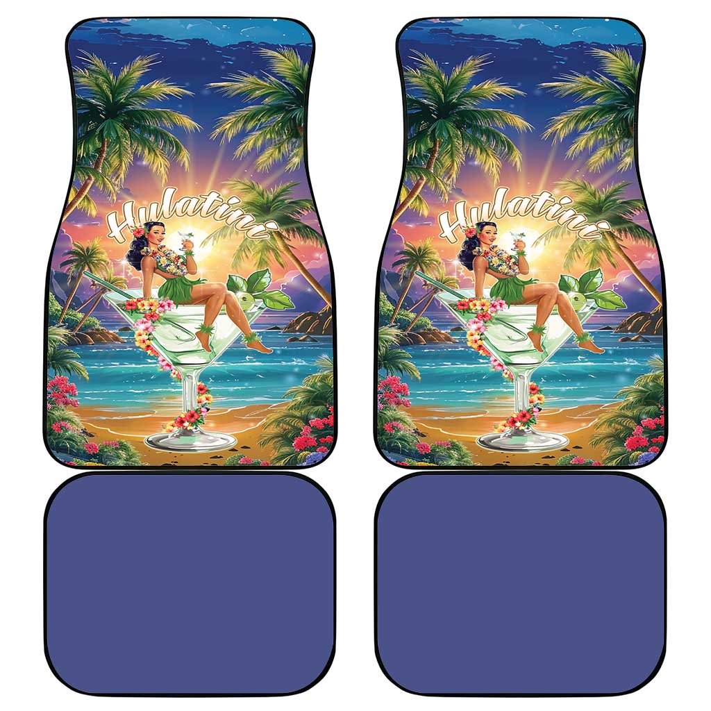 Aloha Hawaii Car Mats Hula Martini Tropical Vibes - Polynesian Pride