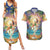 Aloha Hawaii Couples Matching Summer Maxi Dress and Hawaiian Shirt Hula Martini Tropical Vibes - Polynesian Pride