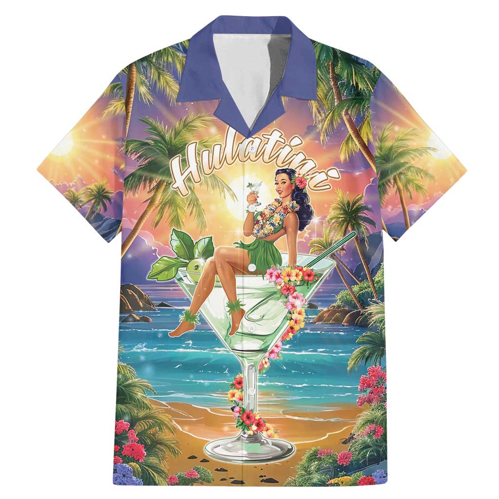 Aloha Hawaii Family Matching Mermaid Dress and Hawaiian Shirt Hula Martini Tropical Vibes - Polynesian Pride