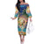 Aloha Hawaii Family Matching Off The Shoulder Long Sleeve Dress and Hawaiian Shirt Hula Martini Tropical Vibes - Polynesian Pride