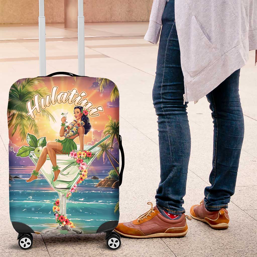 Aloha Hawaii Luggage Cover Hula Martini Tropical Vibes - Polynesian Pride