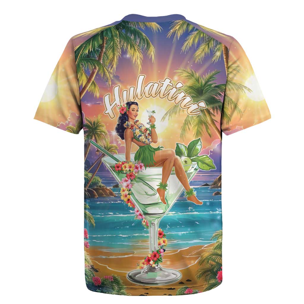 Aloha Hawaii Rugby Jersey Hula Martini Tropical Vibes - Polynesian Pride