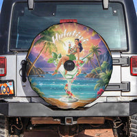 Aloha Hawaii Spare Tire Cover Hula Martini Tropical Vibes - Polynesian Pride