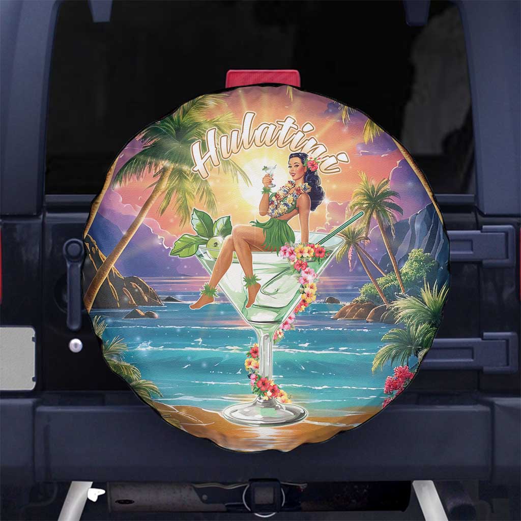 Aloha Hawaii Spare Tire Cover Hula Martini Tropical Vibes - Polynesian Pride
