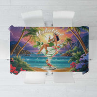 Aloha Hawaii Tablecloth Hula Martini Tropical Vibes - Polynesian Pride