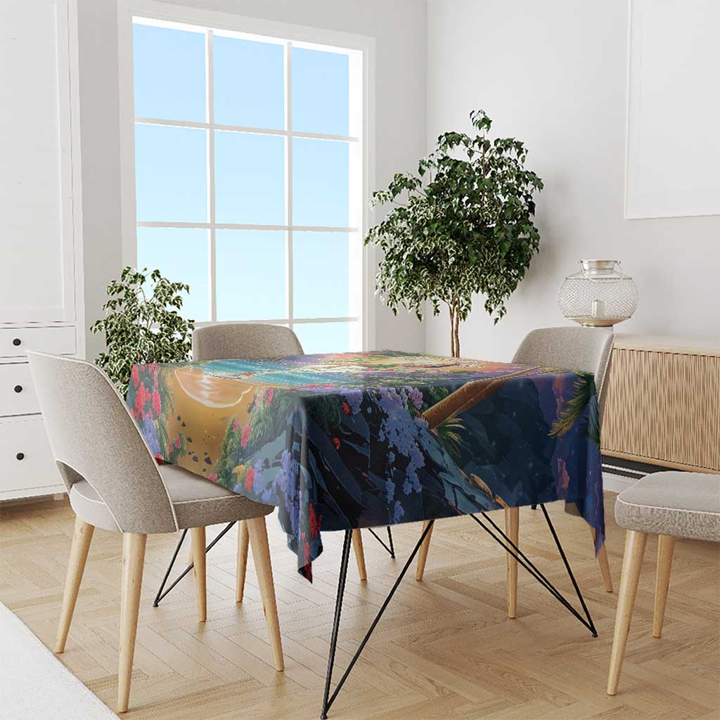 Aloha Hawaii Tablecloth Hula Martini Tropical Vibes - Polynesian Pride