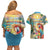 Hawaii Parrot Couples Matching Off Shoulder Short Dress and Hawaiian Shirt Im Not Waiting Till 5 Oclock - Polynesian Pride