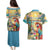 Hawaii Parrot Couples Matching Puletasi and Hawaiian Shirt Im Not Waiting Till 5 Oclock - Polynesian Pride