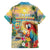 Hawaii Parrot Family Matching Off The Shoulder Long Sleeve Dress and Hawaiian Shirt Im Not Waiting Till 5 Oclock - Polynesian Pride