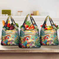 Hawaii Parrot Grocery Bag Im Not Waiting Till 5 Oclock - Polynesian Pride