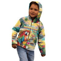 Hawaii Parrot Kid Hoodie Im Not Waiting Till 5 Oclock - Polynesian Pride